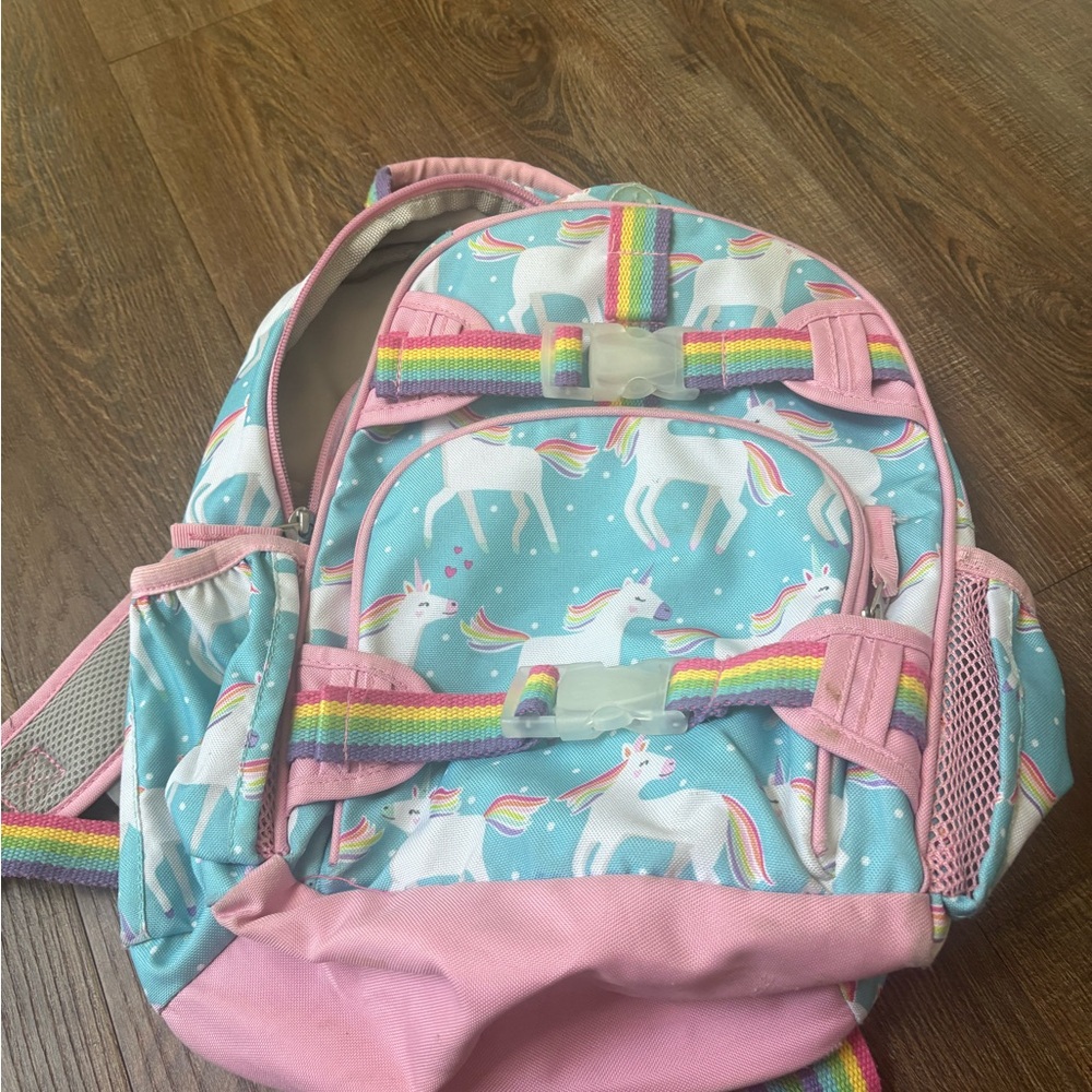 Pottery Barn Kids Unicorn Backpack - Pink and Blue (small)